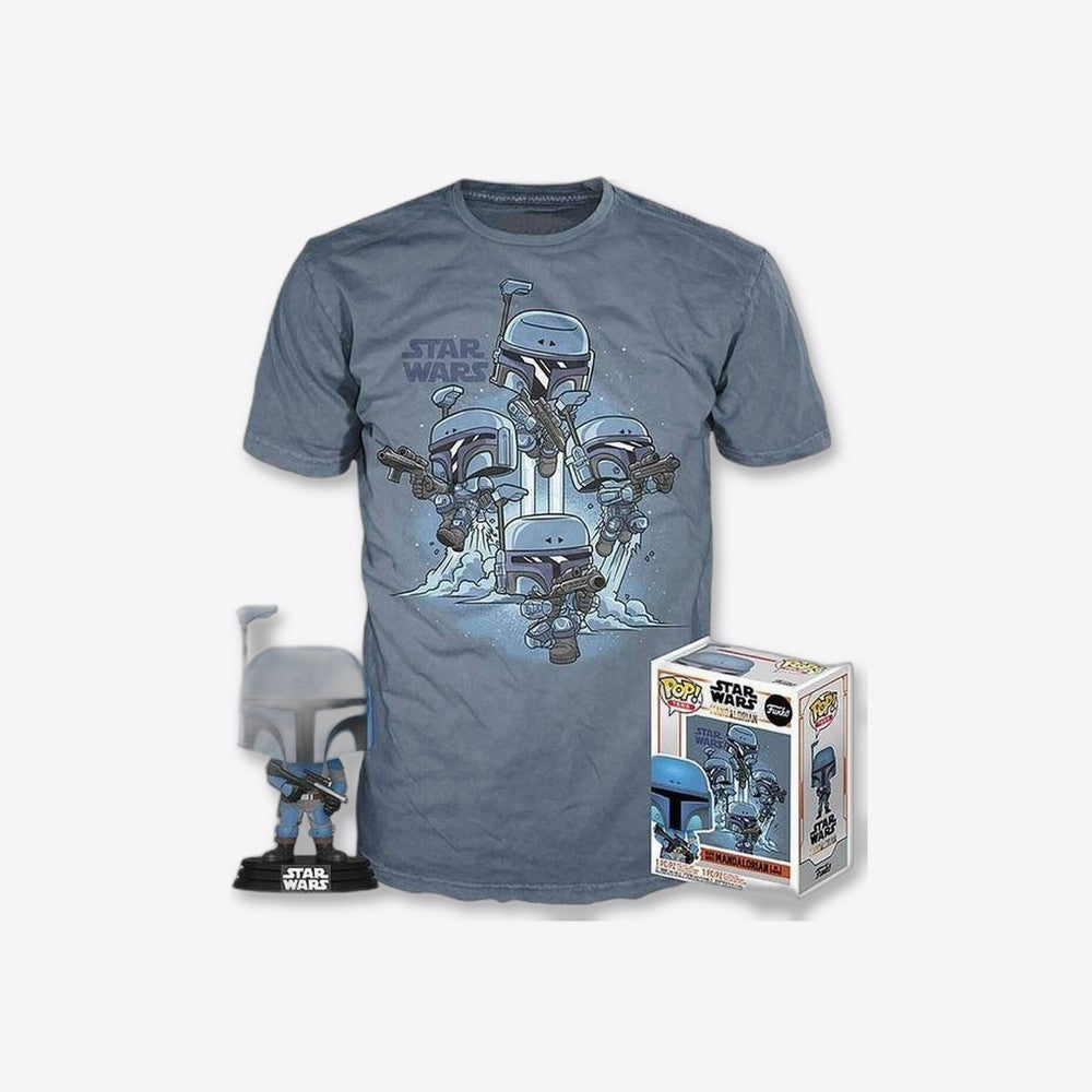 Funko Set figura POP & Tee Star Wars Mandalorian L (imagen 2 de 6)