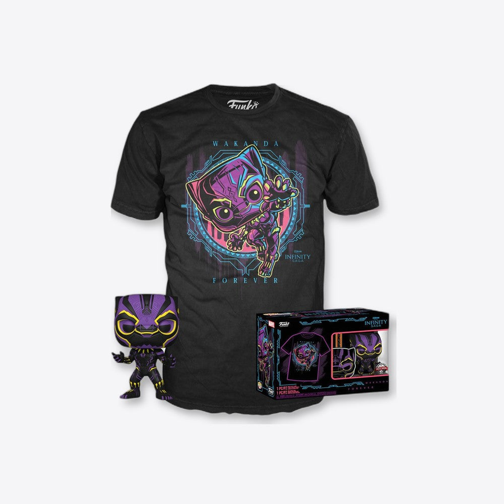 Funko Set figura POP & Tee Marvel Wakanda Forever Black Panther Exclusive (imagen 6 de 6)