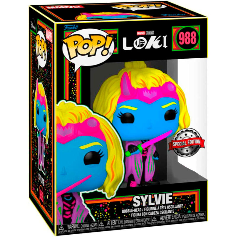 Funko Figura POP Marvel Loki Silvye Black Light Exclusive (imagen 2 de 3)