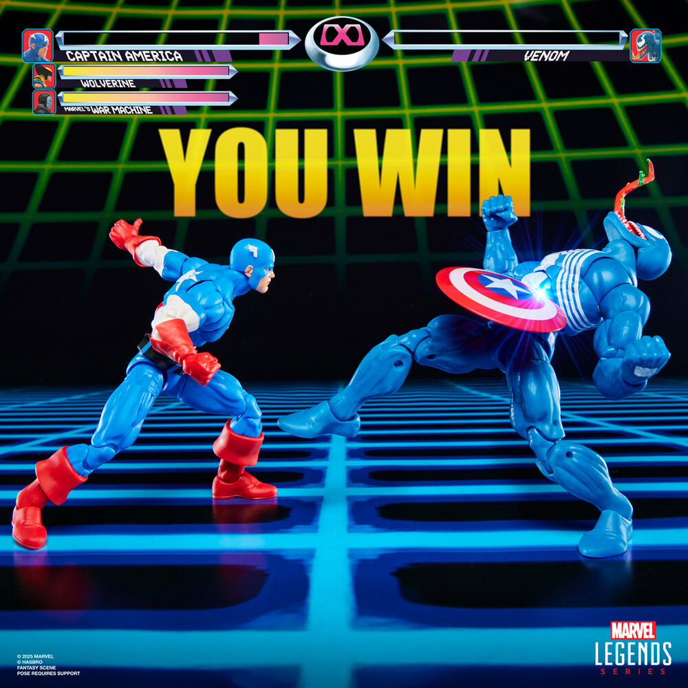Hasbro Blister 2 figuras Capitan America & Venom Gameverse Marvel Legends Series 15cm (imagen 4 de 10)