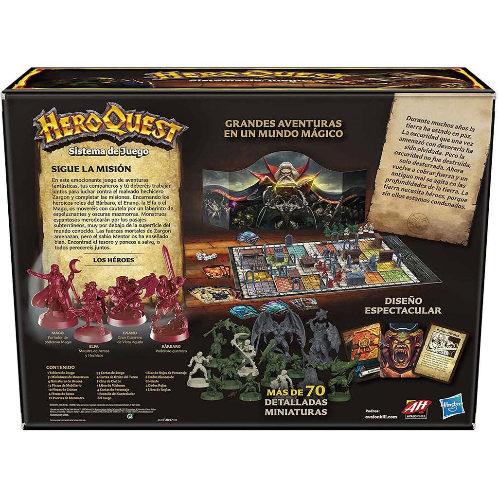 Hasbro Juego de Mesa HeroQuest Aventuras en Mazmorras Avalon Hill español (imagen 4 de 5)