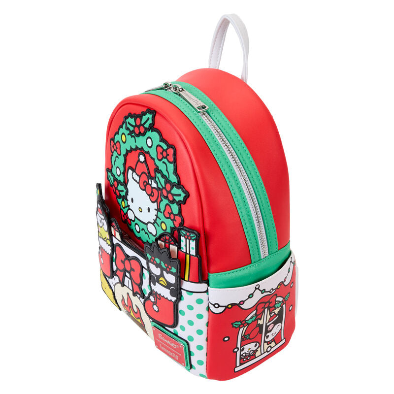 Mochila Christmas Hello Kitty Sanrio Loungefly 26cm (imagen 2 de 7)