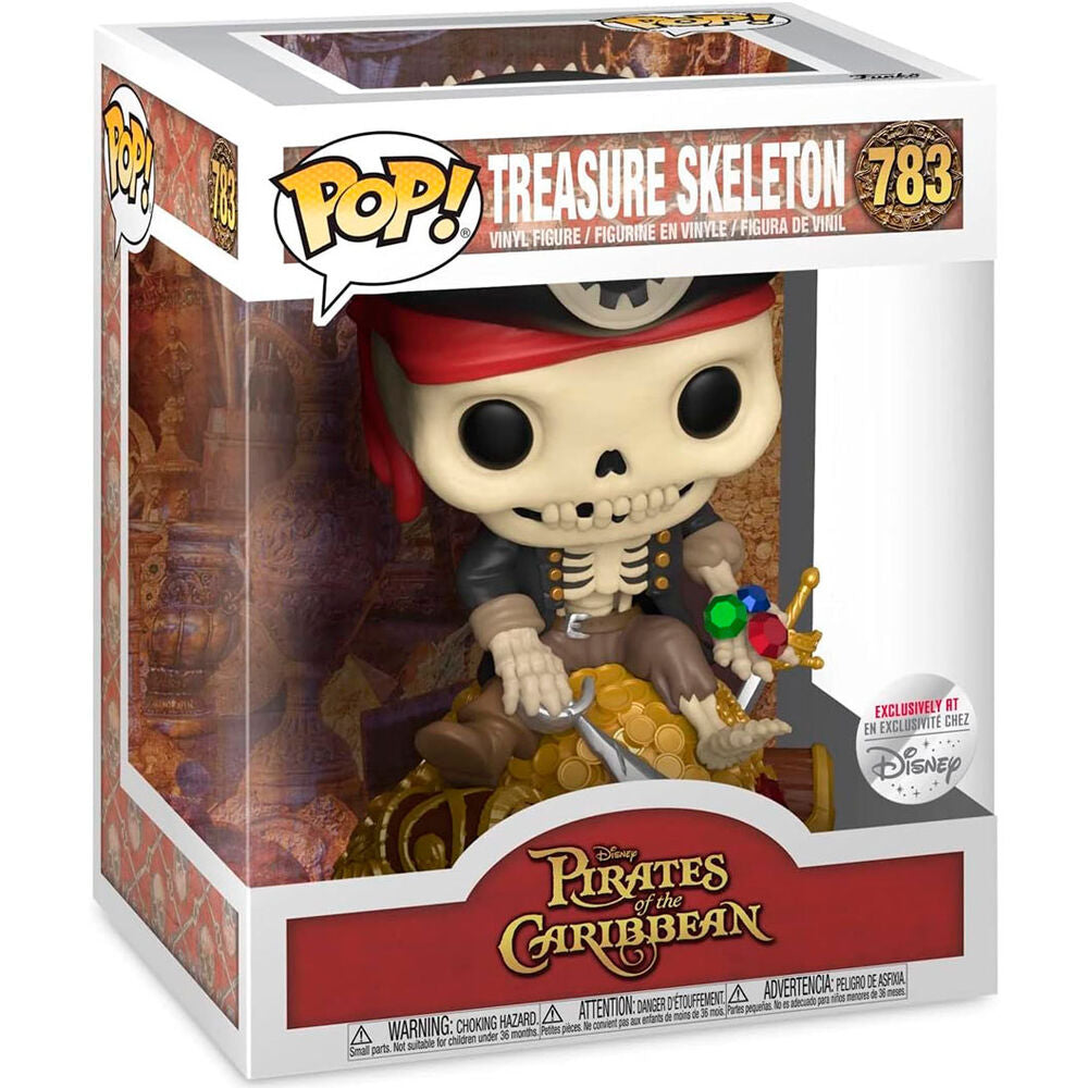 Funko Figura POP Deluxe Piratas del Caribe Treasure Skeleton Exclusive (imagen 2 de 3)