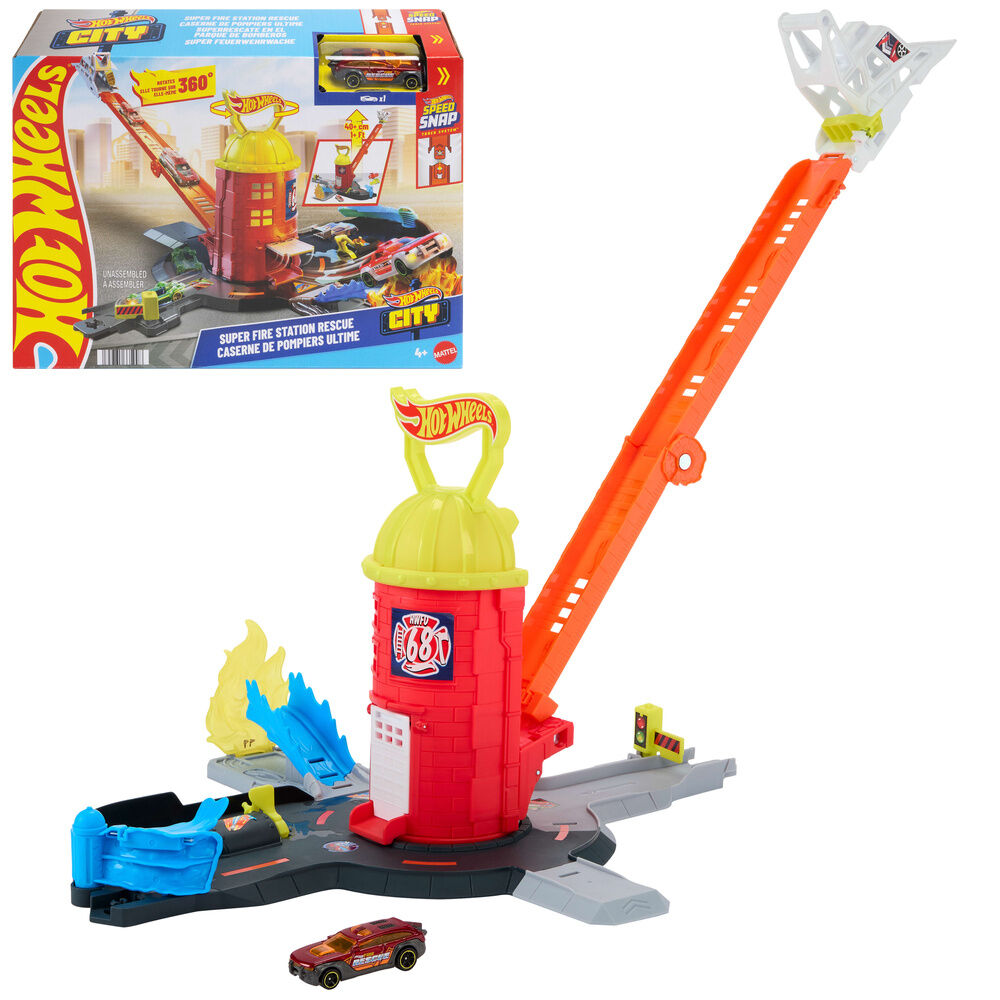 Mattel Estation de Bomberos Hot Wheels City (imagen 5 de 6)