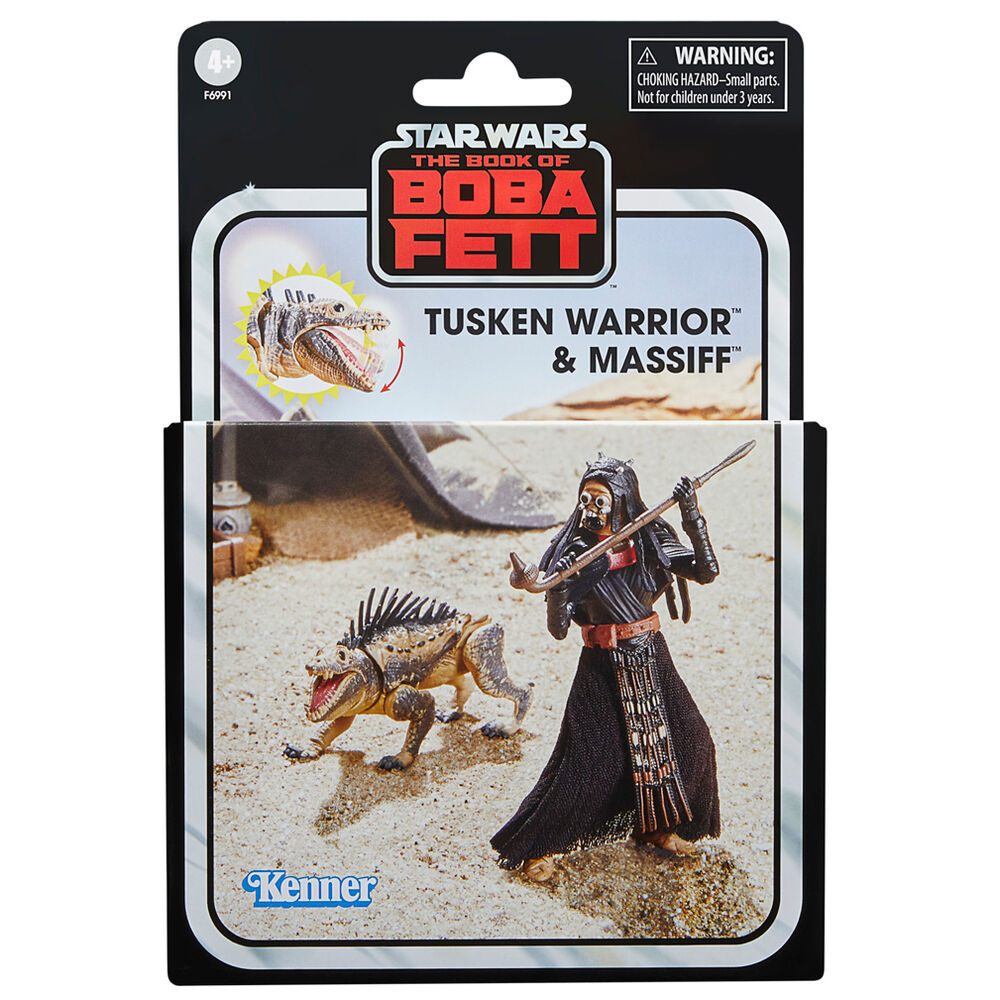 Hasbro Figuras Tusken Warrior & Massiff El Libro de Boba Fett Star Wars 9,5cm (imagen 3 de 6)