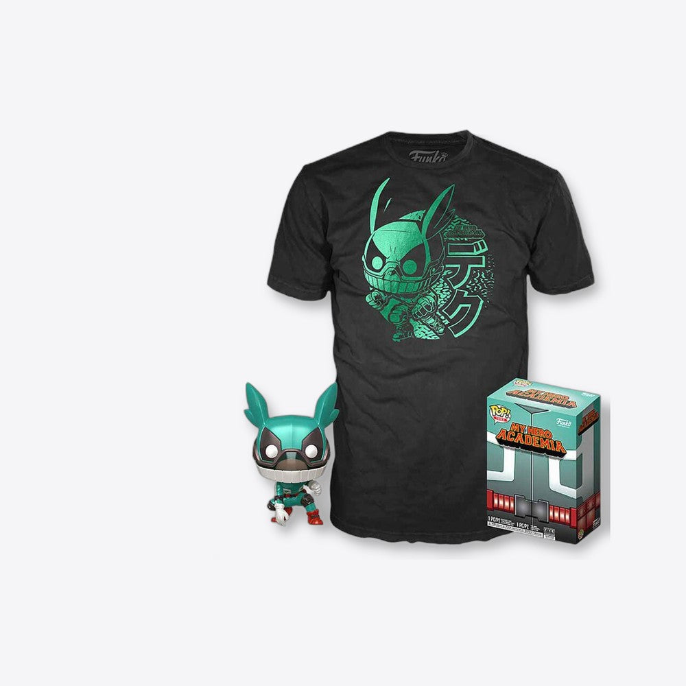 Funko Set figura POP & Tee My Hero Academia Deku with Helmet (imagen 4 de 6)