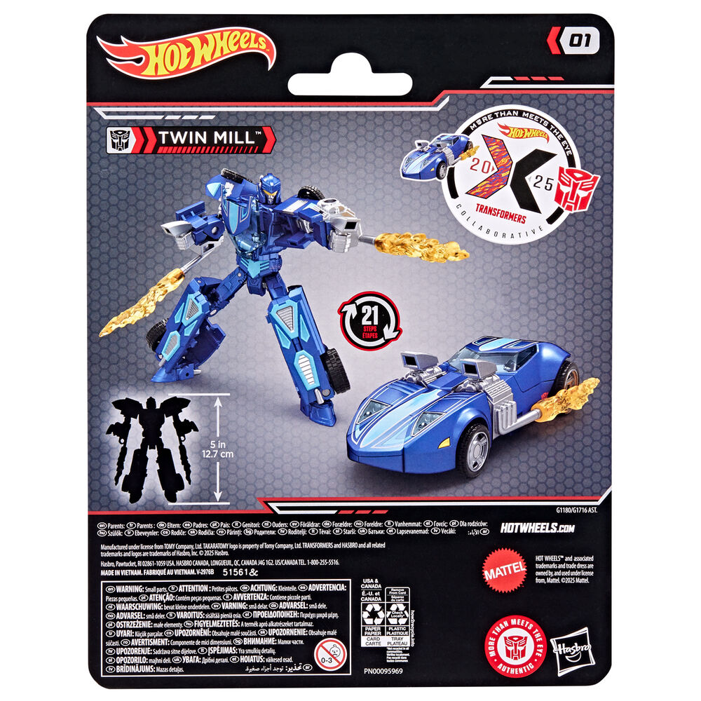 Hasbro Coche Twin Mill Transformers Hot Wheels (imagen 4 de 7)
