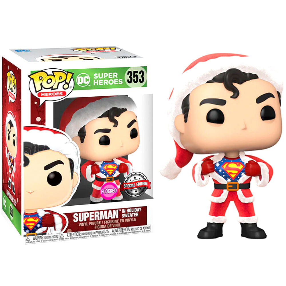 Funko Set figura POP & Tee DC Comics Superman Exclusive Flocked (imagen 2 de 6)
