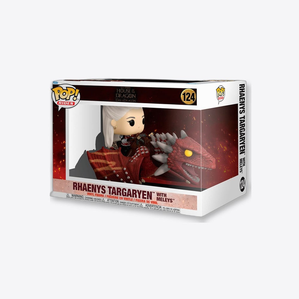 Funko Figura POP Rides Deluxe La Casa del Dragon Rhaenys Targaryen with Meleys (imagen 3 de 6)