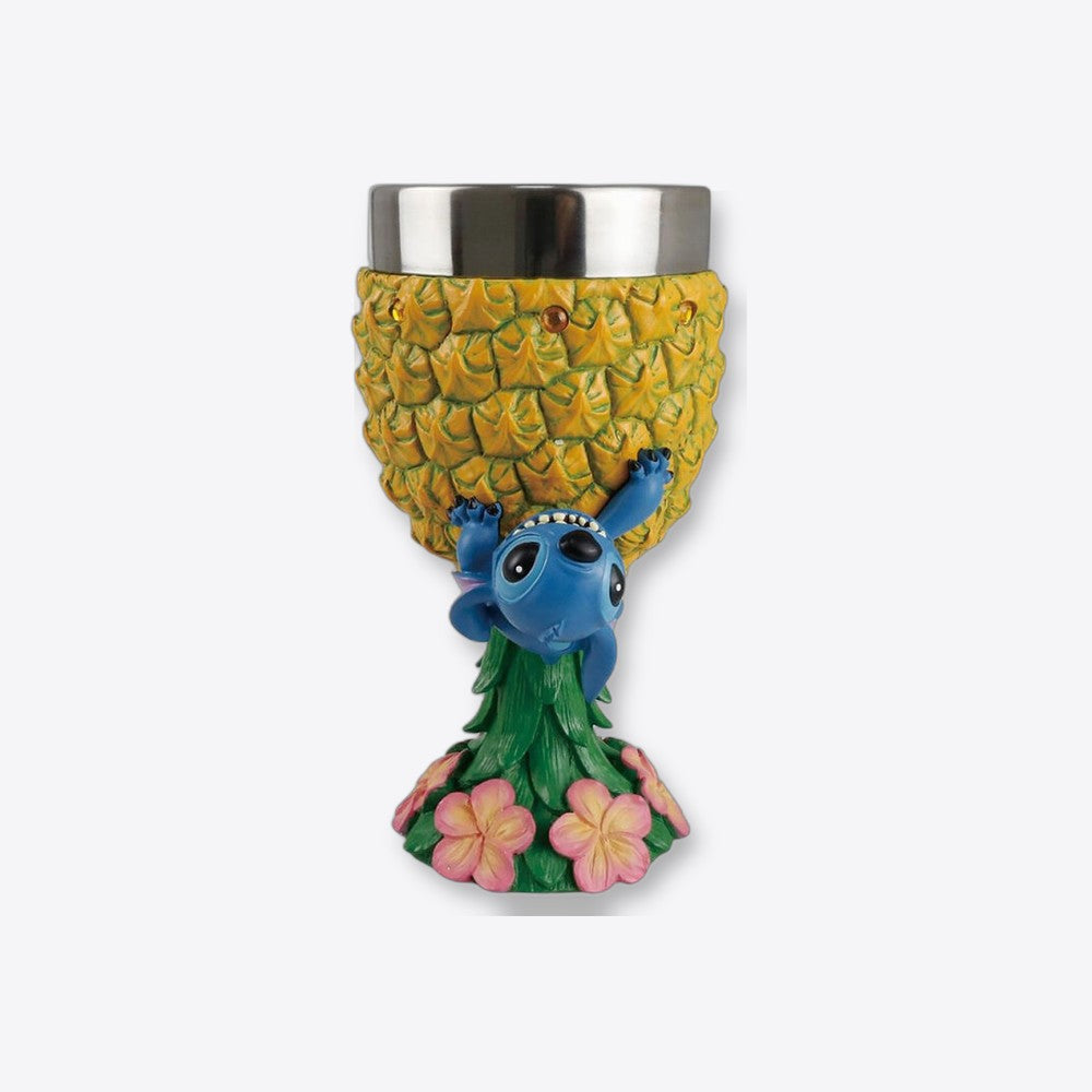 Cáliz decorativo enesco disney stitch con piña (imagen 2 de 6)