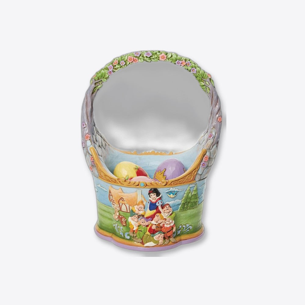 Cesta de pascua enesco con 3 huevos blancanieves (imagen 2 de 6)