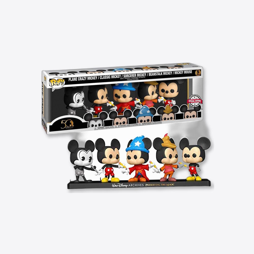 Funko Set 5 figuras POP Disney Archives Mickey Exclusive (imagen 2 de 6)