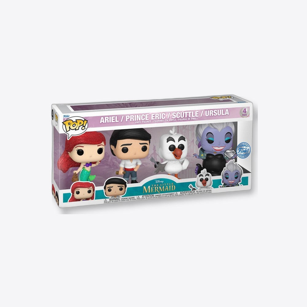 Funko Blister 4 figuras POP Disney La Sirenita Exclusive (imagen 3 de 6)