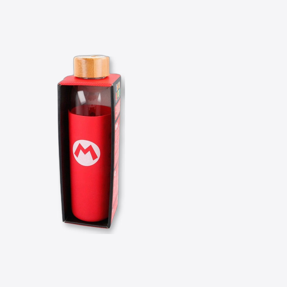 Stor Botella cristal Super Mario Bros Nintendo funda silicona 585ml (imagen 6 de 6)