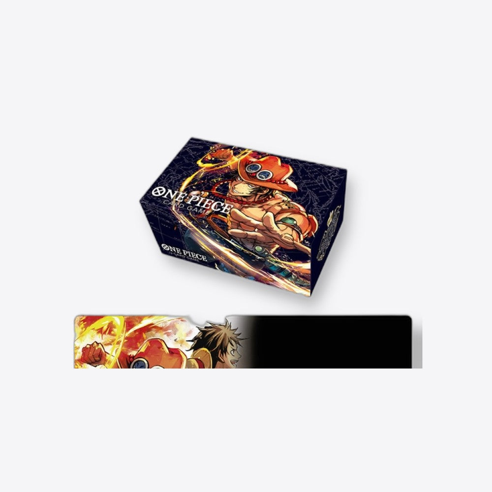 Bandai Rojo Tapete y caja de almacenamiento one piece portgas d ace (imagen 3 de 6)
