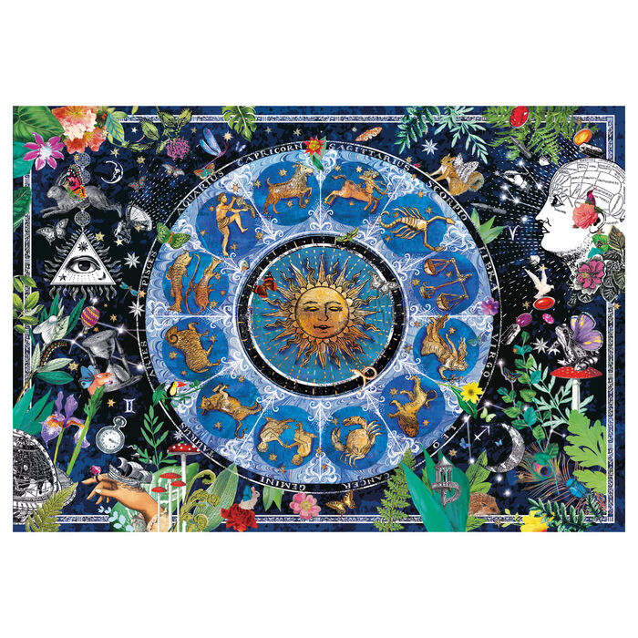 Misterio Puzzle Carta Astrológica Zodiaco 1000pzs