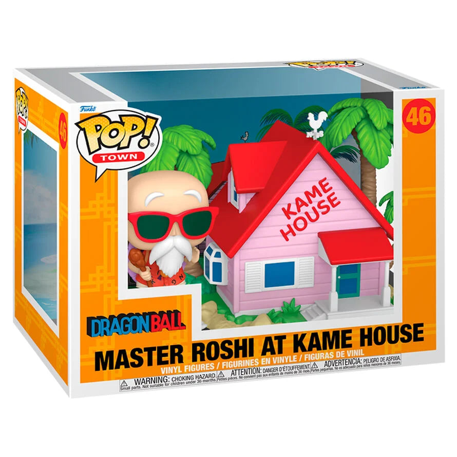 Funko Figura POP Town Dragon Ball Master Roshi At Kame House (imagen 2 de 3)