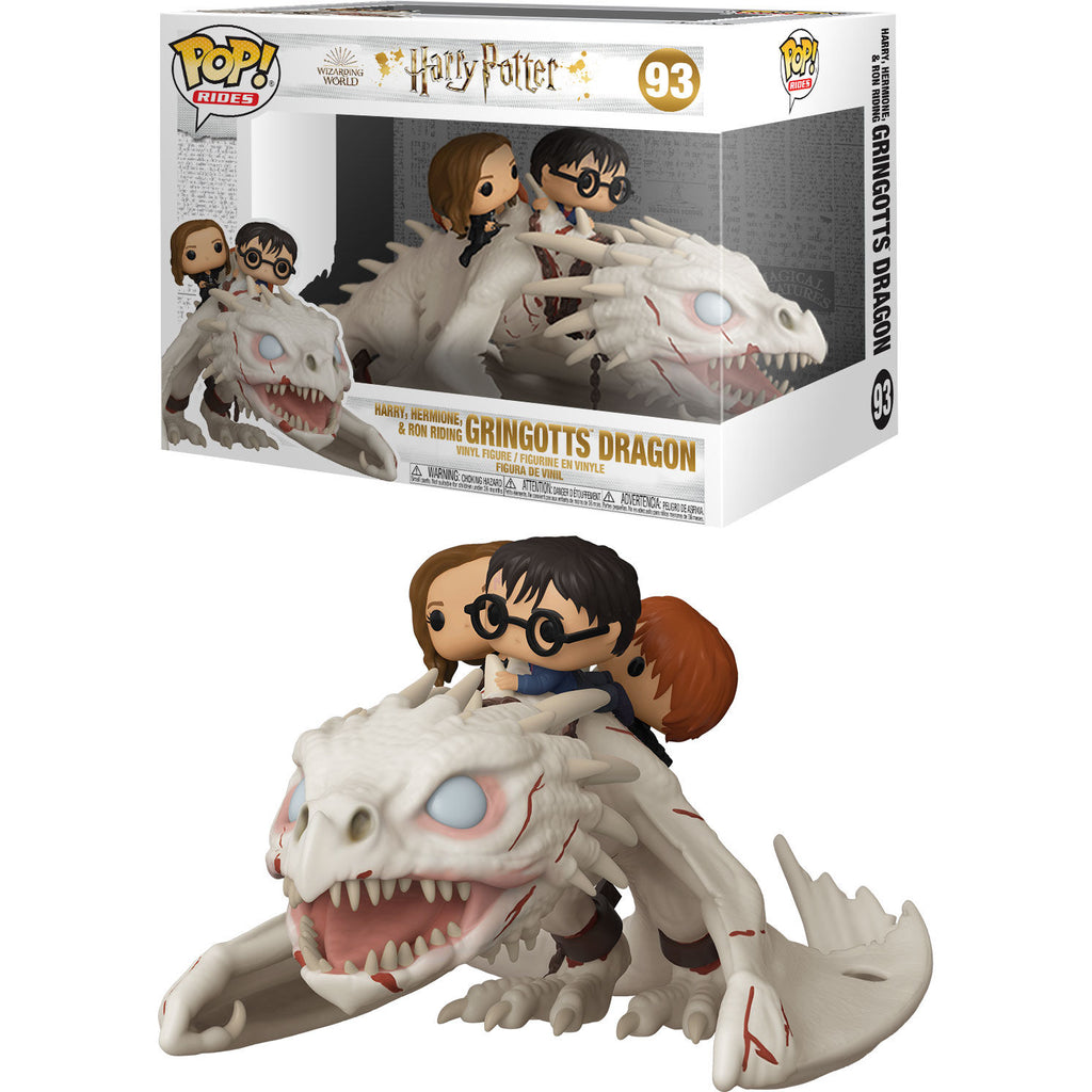Harry Potter Figura POP Dragón Gringotts con Trío Funko