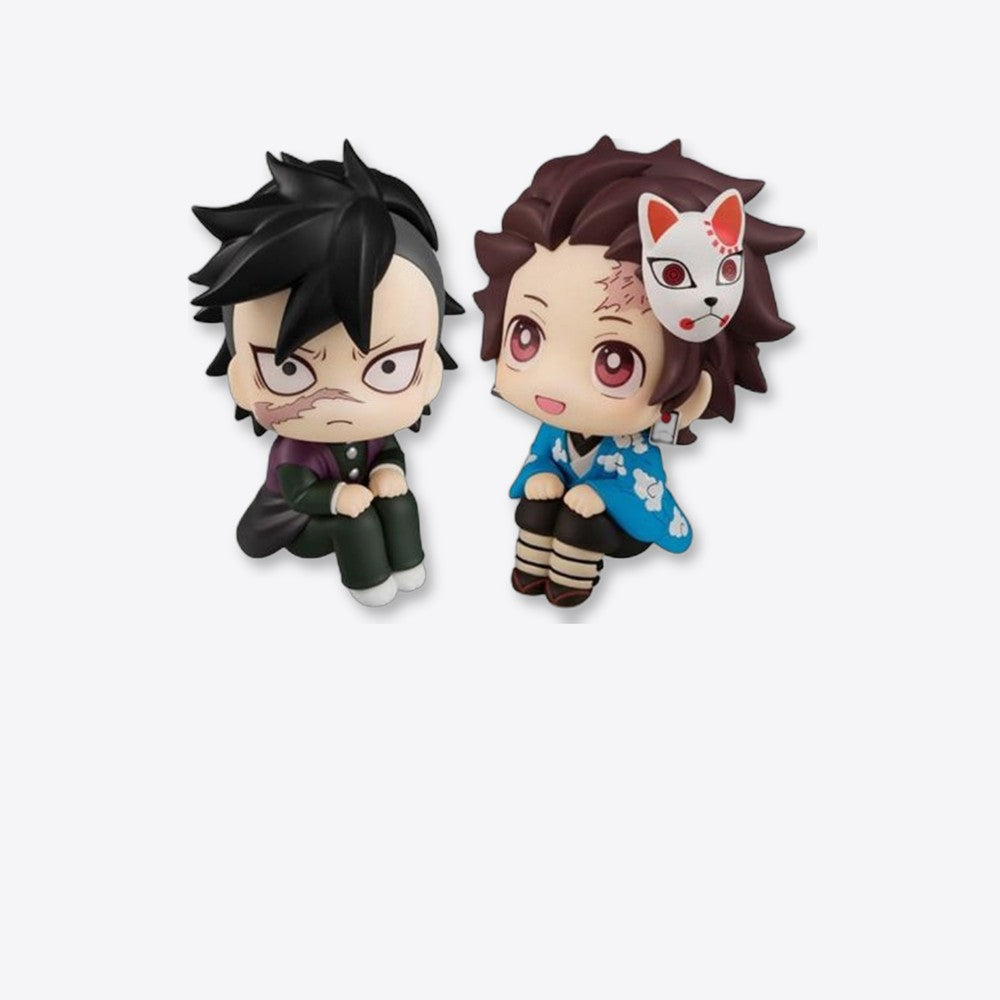 Pack 2 figuras megahouse look up genya & tanjiro kamado prueba final gift set (imagen 6 de 6)