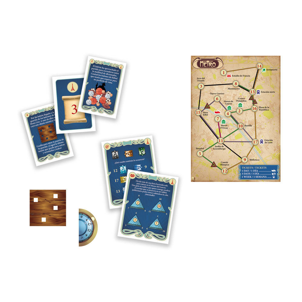 Juego de Mesa Escape Game Aventura en París Español