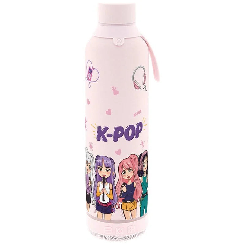 Lovely Story Botella termica con altavoz Pink KPop 600ml