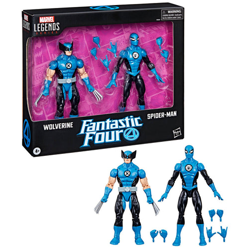 Hasbro Blister 2 figuras Wolverine Spiderman Los 4 Fantasticos Marvel (imagen 2 de 10)