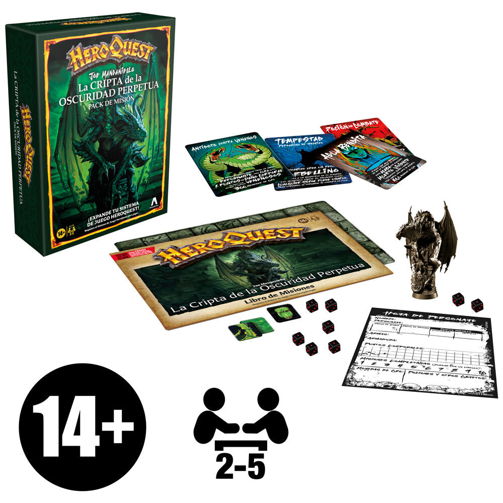 HeroQuest Expansión La Cripta de la Oscuridad Perpetua Español