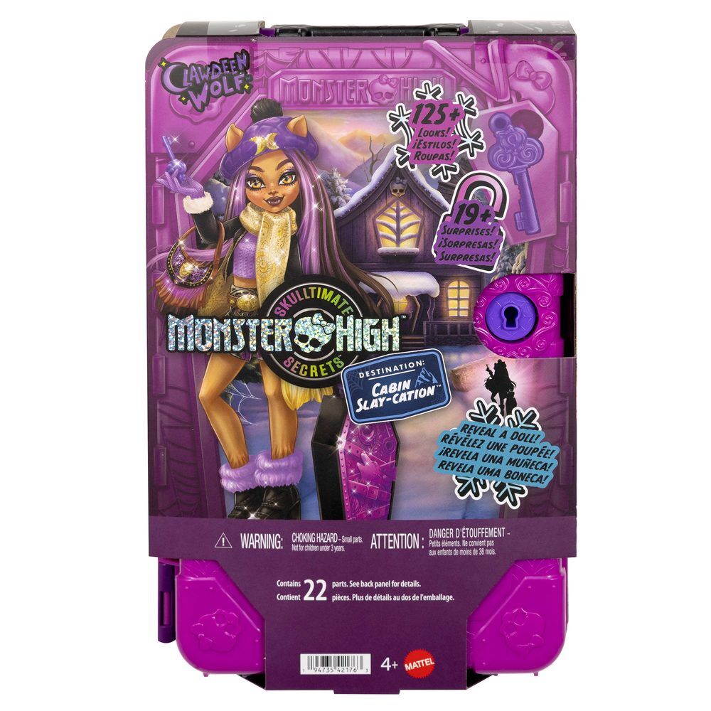 Mattel Muñeca Clawdeen Wolf y Armario Skulltimate Secrets Monster High (imagen 4 de 6)