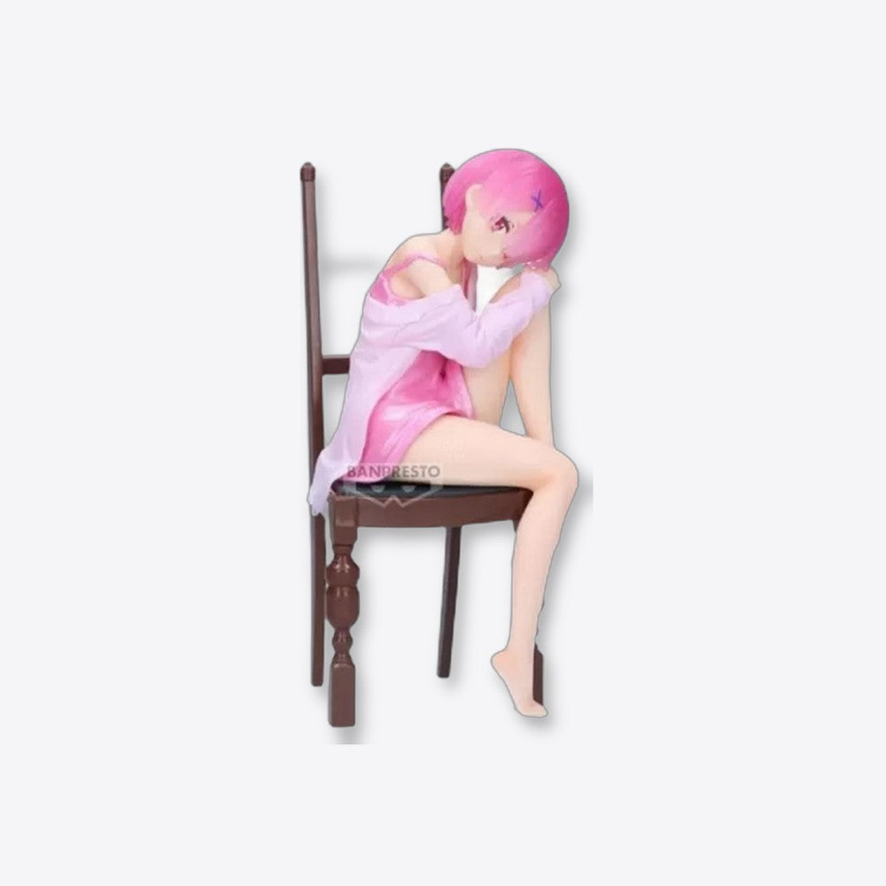 Figura banpresto re: zero starting life in another world relax time ram another color ver. 20cm (imagen 2 de 6)