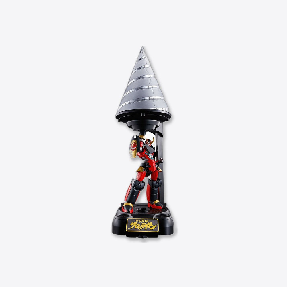 Figura tamashii nations tengen toppa gurren lagann soul of chogokin gx - 107 gurren lagann & giga drill set (imagen 2 de 6)