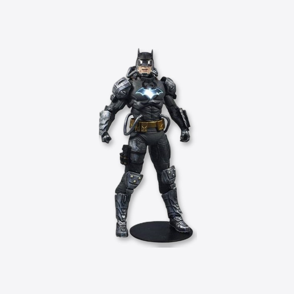 Figura mcfarlane toys dc multiverse batman hazmat suit gold etiqueta luz logo batman (imagen 2 de 6)