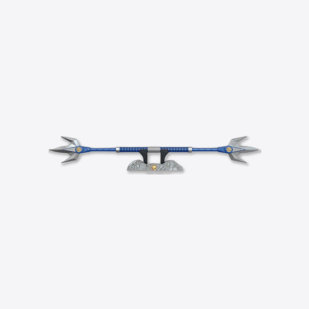 Replica hasbro escala 1:1 blue ranger lanza de poder deluxe power rangers lightning collection (imagen 2 de 6)