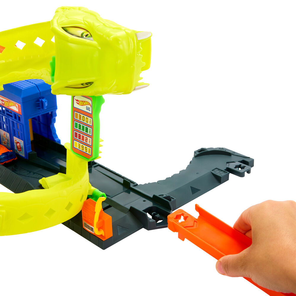 Hot Wheels City Pista Ataque Espiral de Serpiente