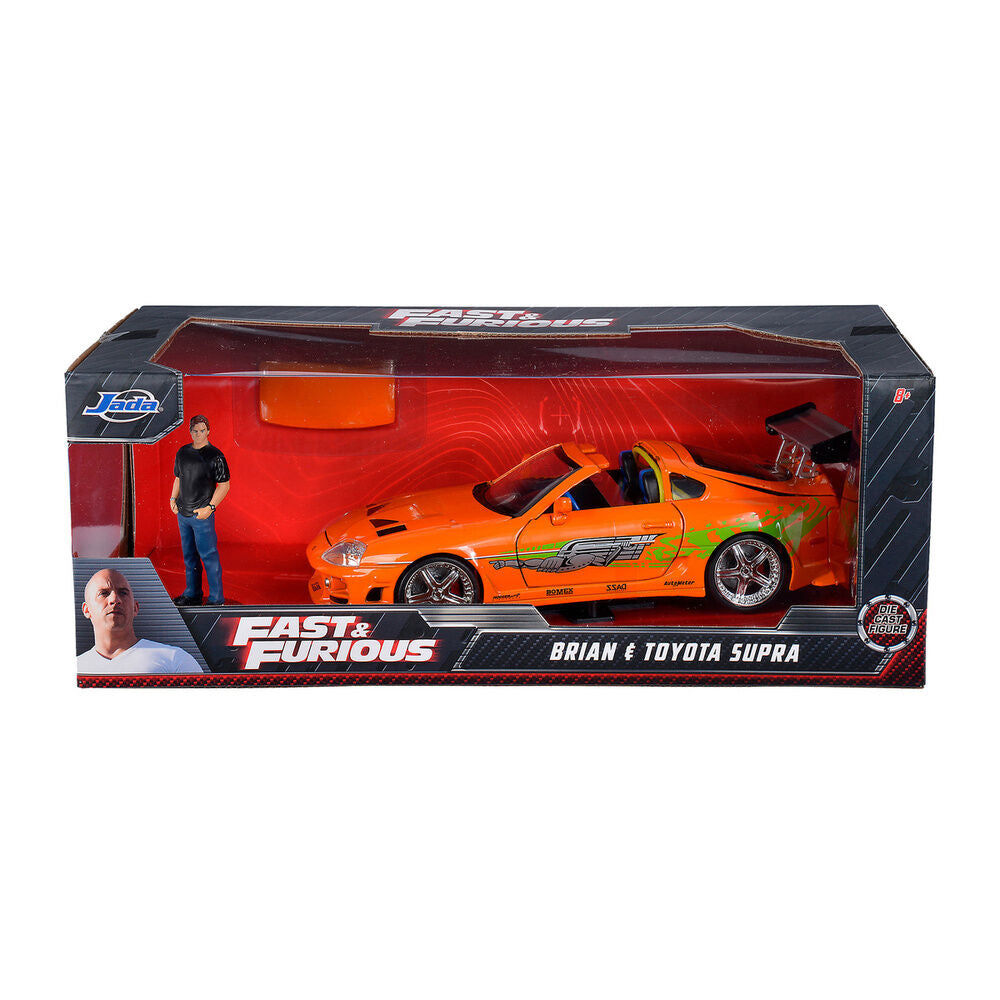 Brian + Coche Toyota Supra - Réplica | Fast & Furious