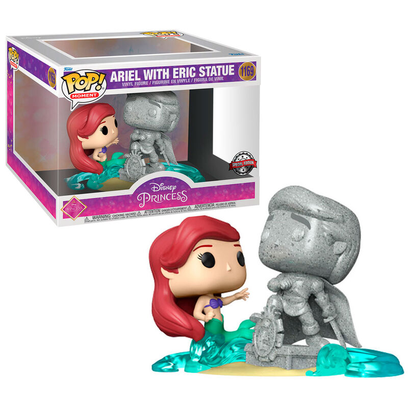 Funko Figura POP Disney Ultimate Princess La Sirenita Ariel & Statue Eric Exclusive (imagen 3 de 4)