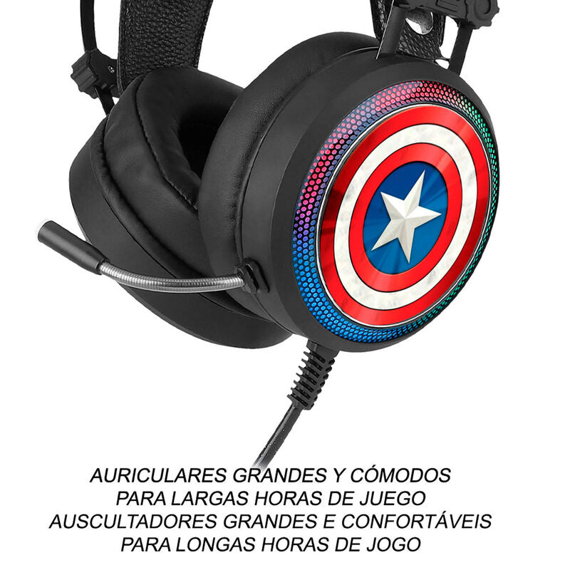 Ert Group Auriculares gaming Capitan America Marvel (imagen 5 de 6)