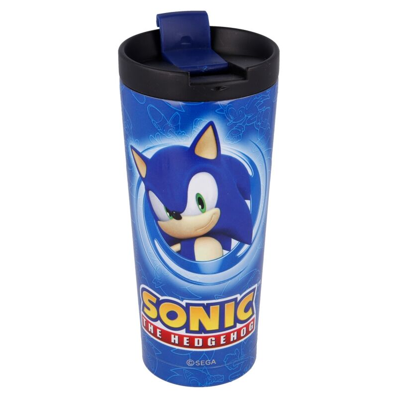Stor Vaso cafe acero inoxidable Sonic The Hedgehog 425ml (imagen 2 de 5)