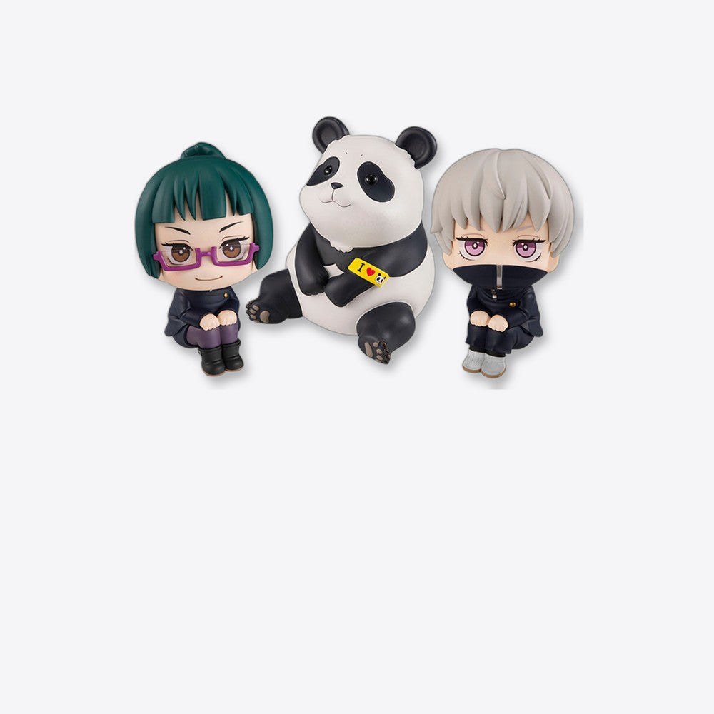 Pack 3 figuras megahouse look up jujutsu kaisen maki toge panda gift set (imagen 6 de 6)