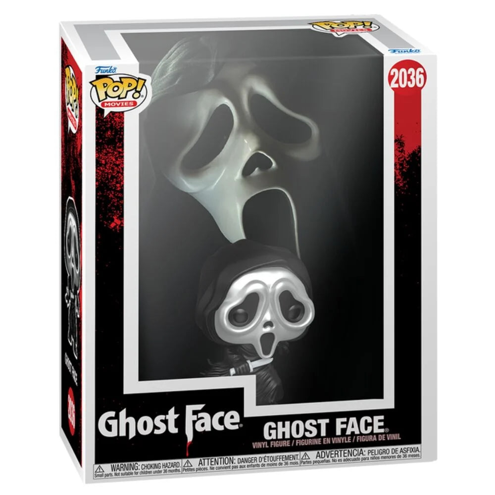 Scream Figura POP VHS Cover Ghost Face Metallic