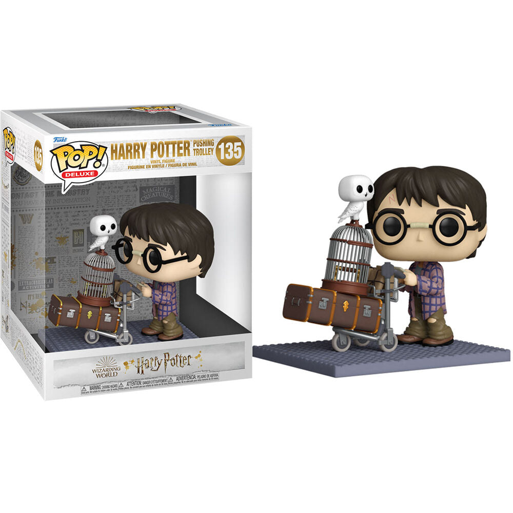 Funko Figura POP Harry Potter Anniversary Harry Pushing Trolley (imagen 2 de 4)