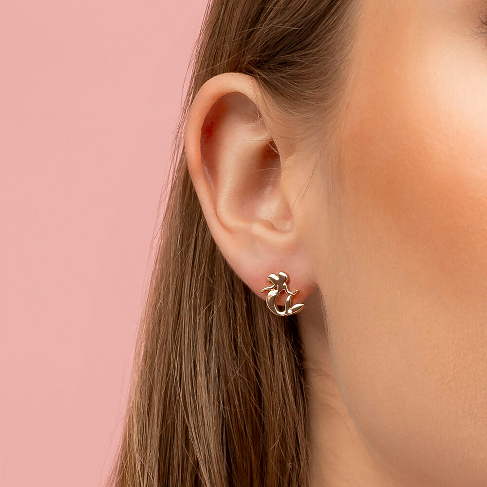[Disney La Sirenita] Set 3 Pares Pendientes Ariel Oficial