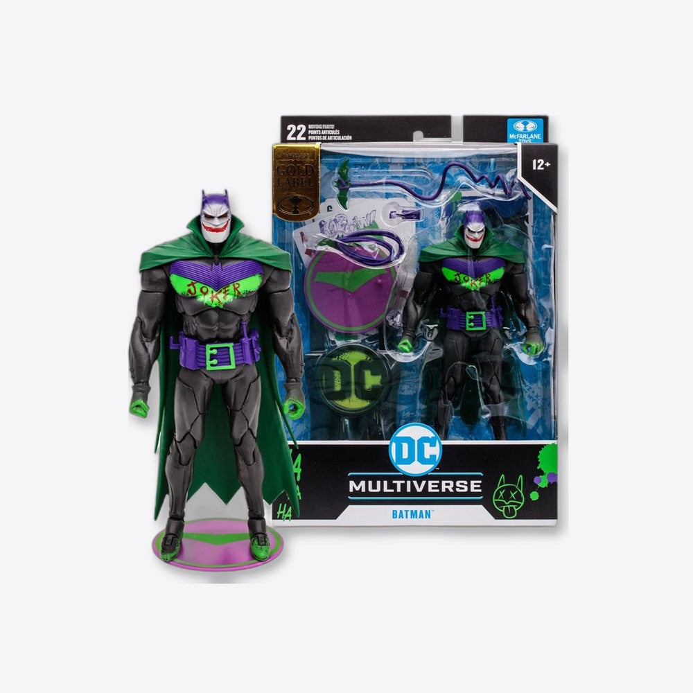 Figura mcfarlane toys dc multiverse 7in -  batman (batman: white knight)(jokerized)(gold label) (imagen 2 de 6)