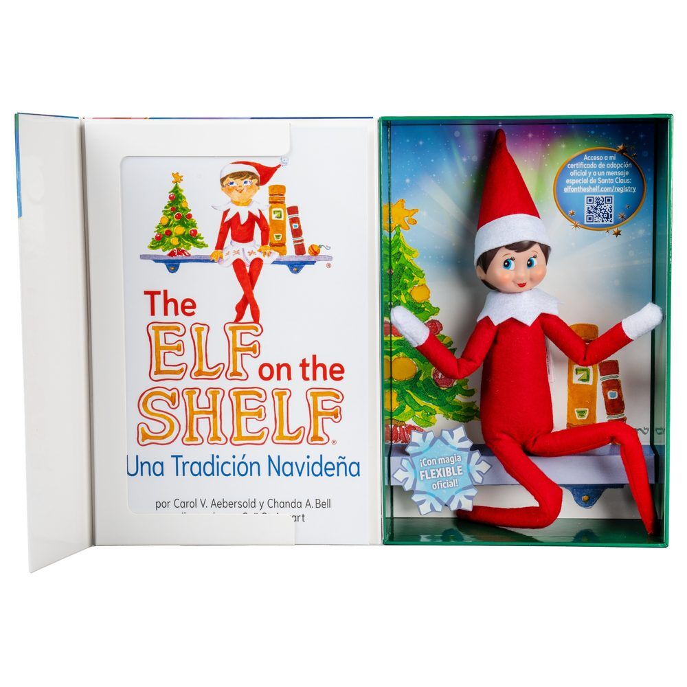Cefa Toys Set Cuento + Muñeca Elfa Niña articulada The Elf On the Shelf español