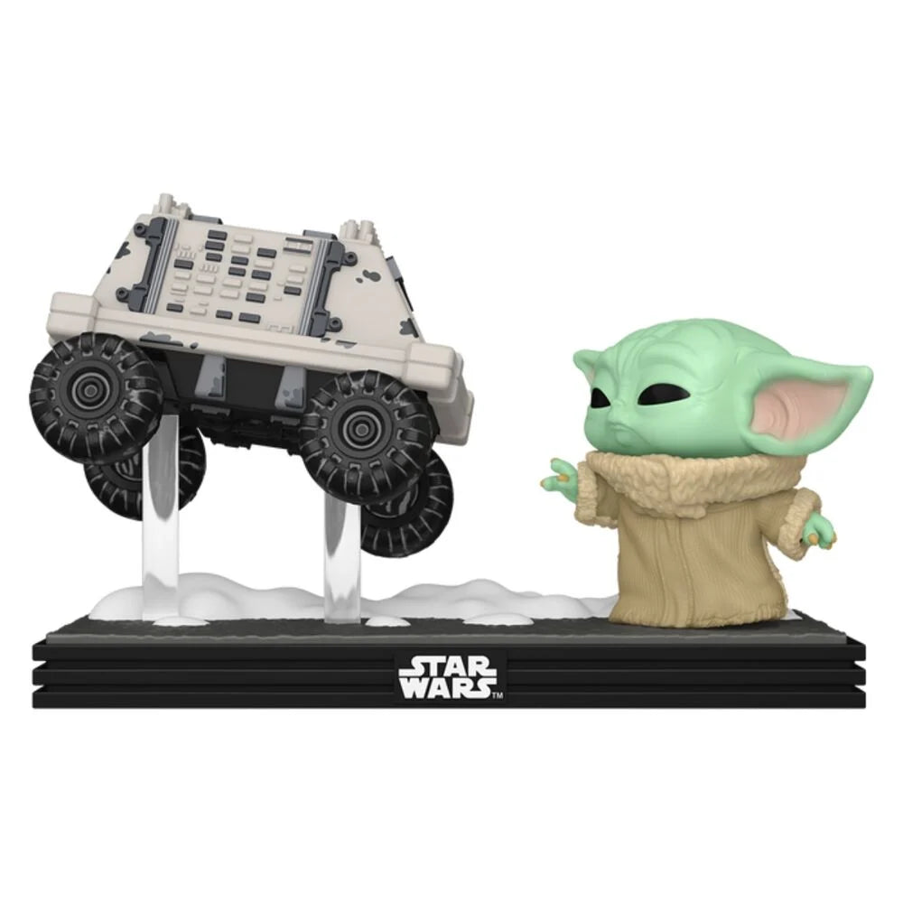 Star Wars Figura POP Moments Grogu con Droid Mandalorian Funko