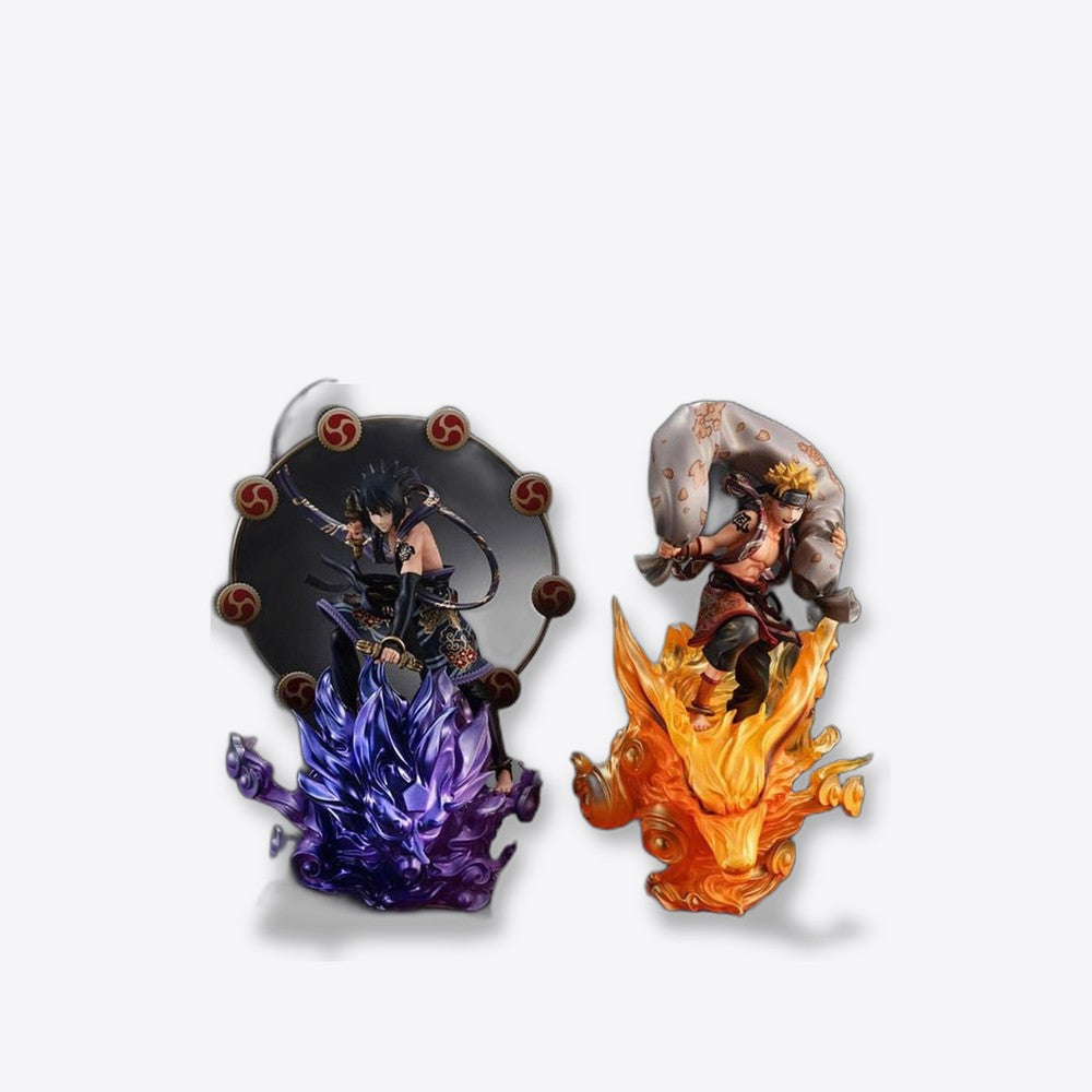 Pack 2 figuras megahouse naruto shippuden naruto dios del viento + sasuke dios del trueno (imagen 4 de 6)