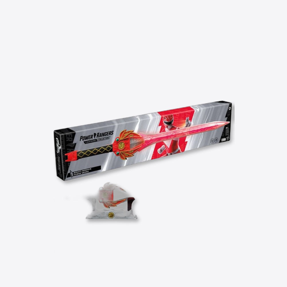 Replica hasbro espada poder ranger rojo replica escala 1:1 power rangers mighty morphin collection (imagen 4 de 6)