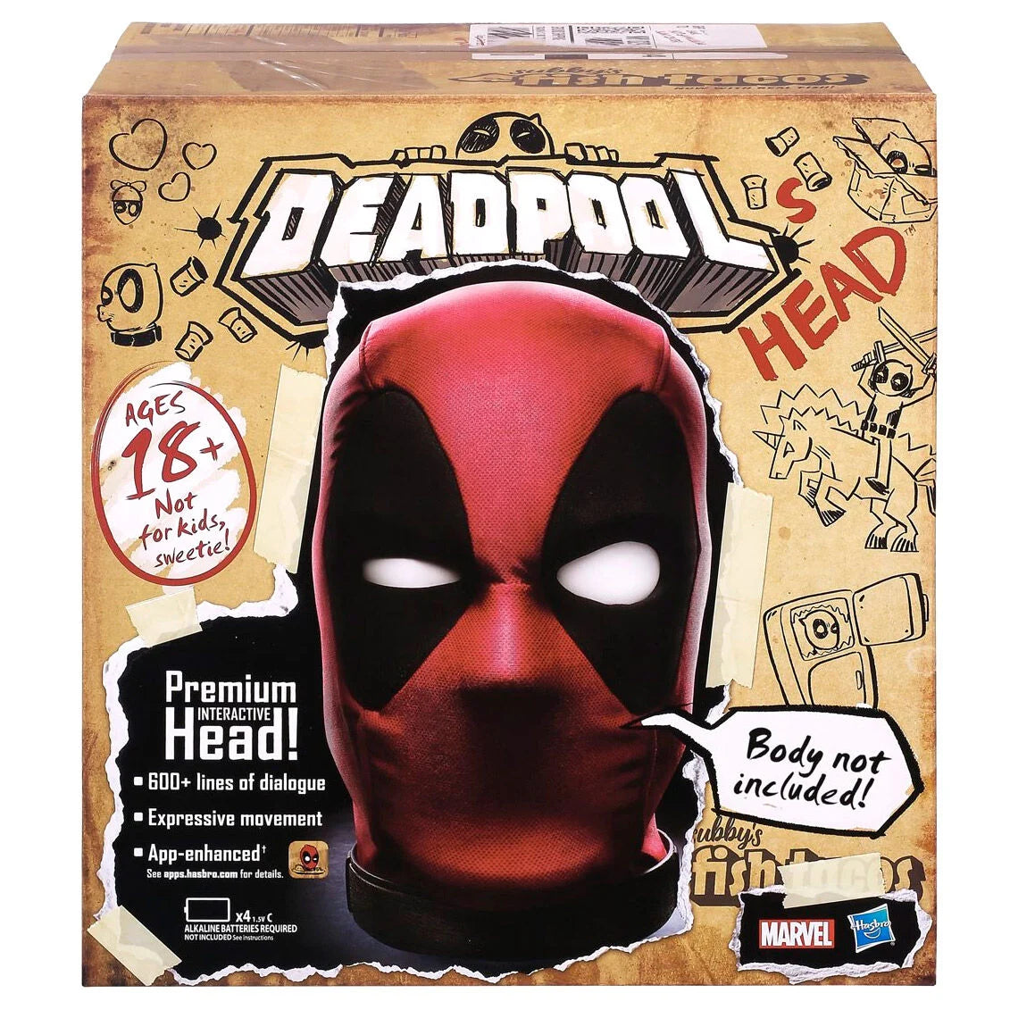 Cabeza Premium Interactiva Deadpool - Bustos | Marvel Legends