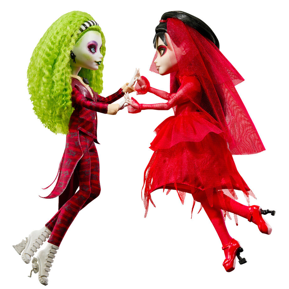 Mattel Set 2 muñecas Beetlejuice Bitelchus Monster High Skullector (imagen 6 de 7)