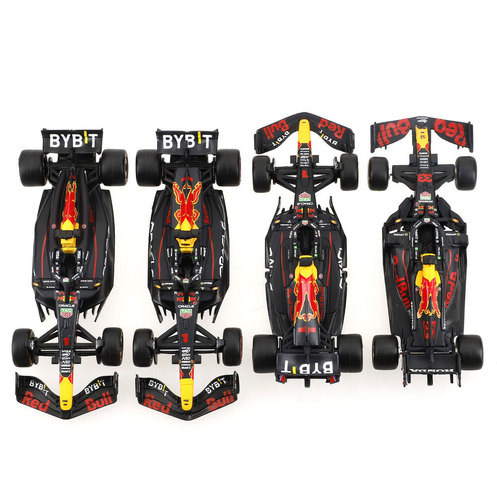 Red Bull Racing Set 4 Coches F1 Metal Burago