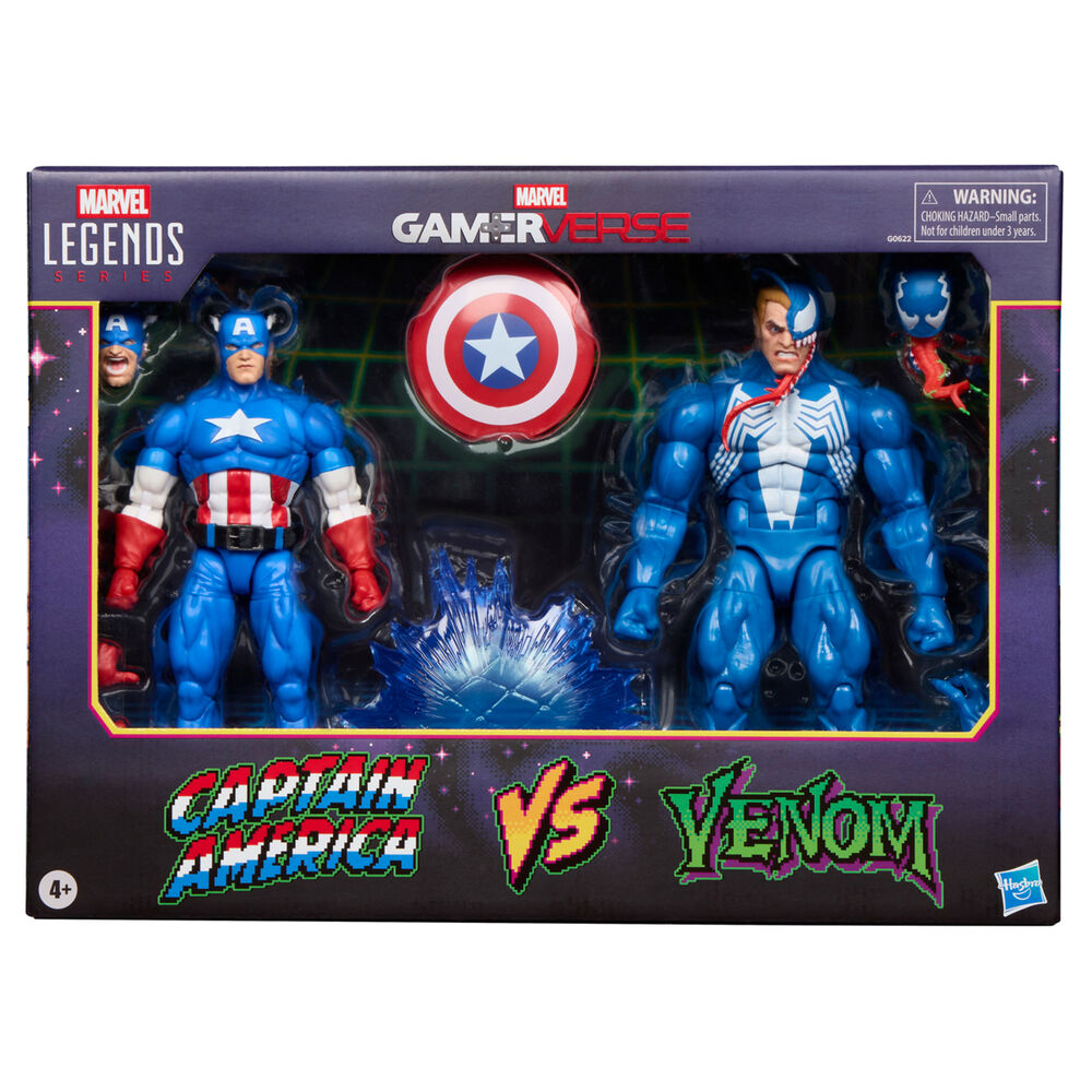 Hasbro Blister 2 figuras Capitan America & Venom Gameverse Marvel Legends Series 15cm (imagen 2 de 10)